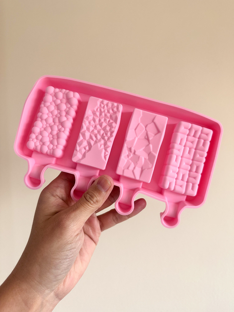 Molde icepop 4 diseños diferentes