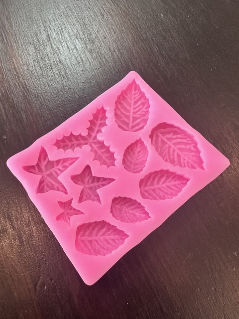 molde de silicona hojas 2