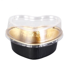 Envase corazón aluminio con tapa. Precio por unidad.