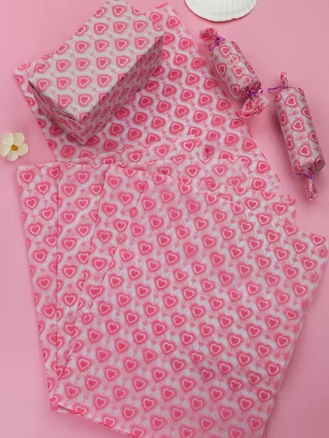 Papel seda corazones. Pack por 2 unidades