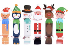 Pack de cajas caramelos personajes Navidad x6