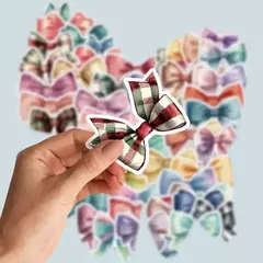 Pack de Stickers moño x 50 unidades - Capkelitos mayorista