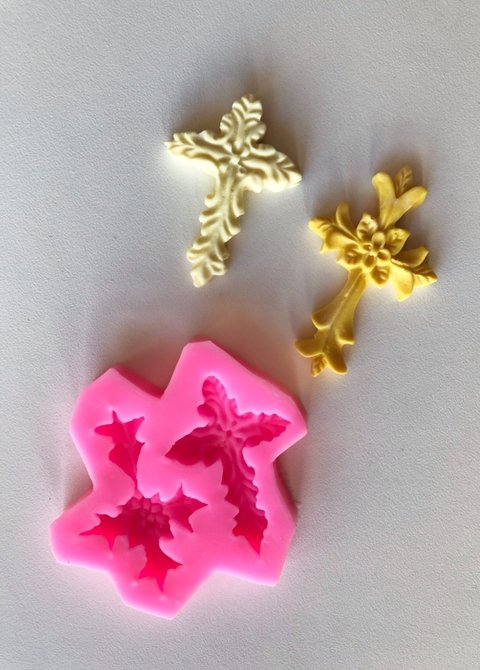 Molde de silicona cruces