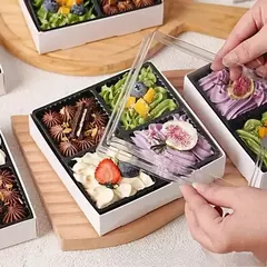 Caja cuadrada con división interna y tapa. Varios colores y tamaños. Precio por unidad. - comprar online