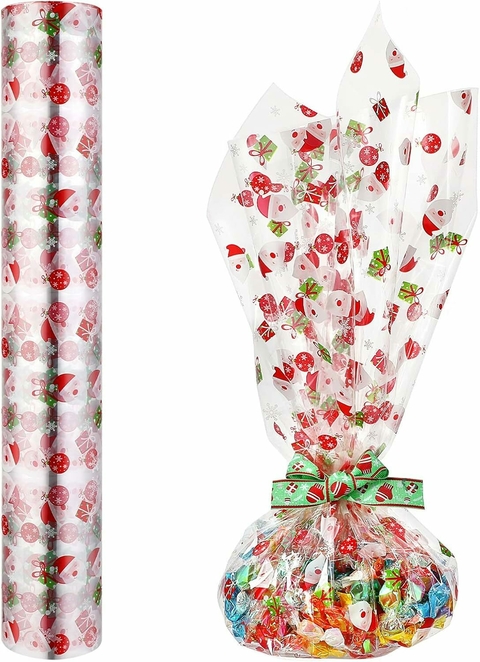 Rollo de celofan estampado Navidad