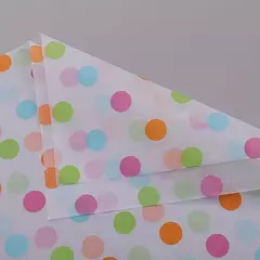 Papel seda circulos de colores. Pack x 2 unidades. en internet