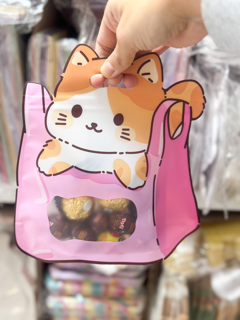 Bolsa doypack Bolsa con gatitos rosa. Precio por unidad. - comprar online