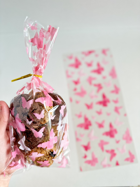 Bolsas diseño mariposas. Pack por 10 unidades.