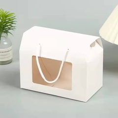 Caja maletín. 2 tamaños en kraft o blanco. Precio por unidad. - tienda online