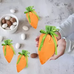 Bolsa de tela zanahoria. Precio por unidad. en internet