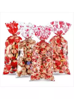 Bolsa diseño San Valentin. Pack por 10 unidades.