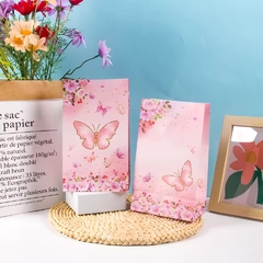 Bolsas de papel diseño mariposas. Precio por unidad. - Capkelitos mayorista