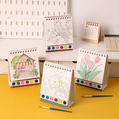 Kit de 20 hojas para pintar+ acuarelas + pincel. - comprar online