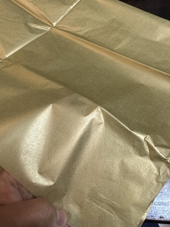 Papel seda dorado. Pack x 10 unidades. - comprar online
