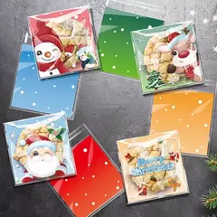 Bolsa opp "Navidad" (3048) 10x10cms. Pack por 10 unidades. en internet