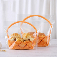 Bolsa con fuelle y cierre hermético transparente "Canasta diagonal". Precio por unidad. en internet