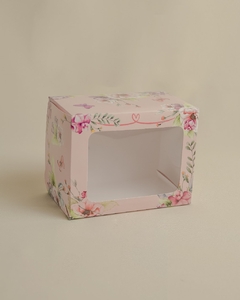 Caja rectangular con visor "Día de la madre"