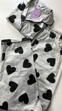 Pijama americano de coração - loja online