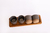 Conjunto 4 Copos 150ml de Cerâmica Artesanal e Bandeja de Madeira - loja online