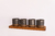 Conjunto 4 Copos 150ml de Cerâmica Artesanal e Bandeja de Madeira - Ume Cerâmica Arte