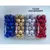 SET BOLAS NAVIDEÑAS EN TUBO 5 CM (24PIEZAS) ROJO