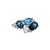 Dije Pendant Cadena Oro 18 Kts. Topacios azules Diamantes ARRIGHI Joyas - tienda online