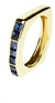 Anillo Sinfin Zafiros Oro Amarillo 18 Kts. - Arrighi Joyas - tienda online