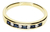 Imagen de Anillo 1/2 Sinfín Zafiros Diamantes Oro 18 Kt. Arrighi Joyas