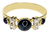 Anillo Tresillo Zafiros Diamantes Oro 18kt. Arrighi Joyas - Arrighi Joyas