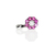 Dije Conjunto Roseta Rubíes Diamante Oro 18 K. Arrighi Joyas - tienda online