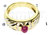 Imagen de Anillo Rubí Central Diamantes Oro 18 K. ARRIGHI Joyas