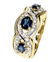 Anillo Sinfín Zafiros Diamantes Oro 18 Kts. Arrighi Joyas - comprar online