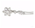 Imagen de Pendant Flor 11 Diamantes Con Cadena Oro Blanco