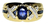 Anillo Zafiros Diamantes T/ Brillante Oro 18k. Arrighi Joyas - Arrighi Joyas