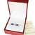Aros Zafiros Elefante Oro Blanco 18 Kts. - comprar online