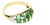 Imagen de Anillo Esmeraldas Diamantes Oro 18 Kts.- Arrighi Joyas