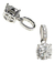 Pendant Diamantes Con Cadena Oro Blanco 18kts. - comprar online