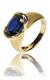 Anillo Chevalier Zafiro Azul Sinterizado 18k. Arrighi Joyas - comprar online