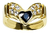 Anillo Zafiro Azul Diamantes Oro 18k. - Arrighi Joyas - Arrighi Joyas
