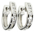 Aros Argolla Diamantes Carril Oro Blanco 18k - Arrighi Joyas - comprar online
