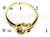 Anillo Zafiro Azul Herradura Oro 18 Kts. Arrighi Joyas - tienda online