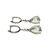 Aros Pendientes Green Amethist Diamantes Oro Bco en internet