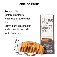 Pente de Barba - Classic Bearded 12,5cm - Viking - comprar online