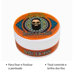 Pomada De Cabelo Modeladora Fixadora 120g Mister Boss Safira - comprar online