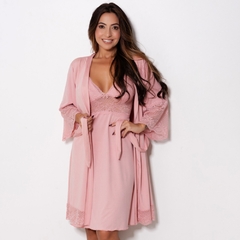 Camisola Amamentação Elegance com Robe - comprar online
