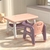 Combo Silla Y Mesa Infantil Colores Rosa