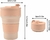 Taza Termica Plegable de Silicona Rosa - Deseo Real