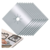 Protector de Cocina Teflon Antiadherente 2 Hornallas Plateado