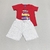 Conjunto Infantil Verão na Praia - Camiseta e Bermuda - Confortável e Divertido - ReiRex