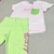 Conjunto Infantil: Blusa Rosa e Shorts Verde Neon - Kukiê na internet